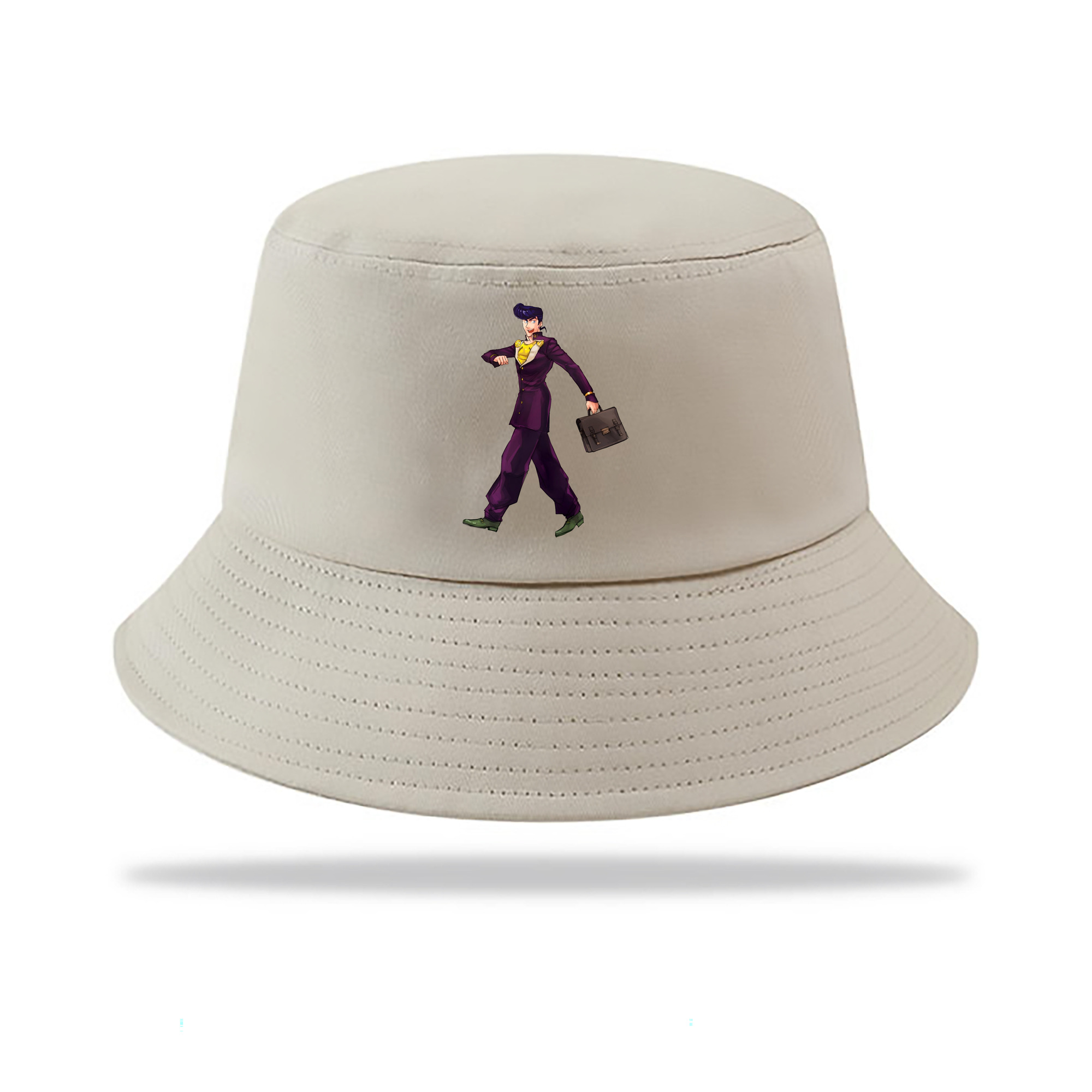 （画像用） ジョジョの奇妙な冒険 ひがしかた じょうすけ JoJo's Bizarre Adventure Higashikata Josuke アウトドア日除けバケットハット